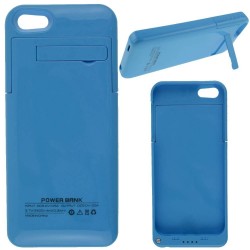 2200mAh Blue External Battery Backup Charger Case Power Bank Stand For iPhone 5 5S