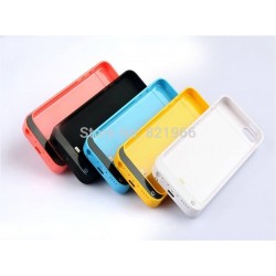 2200mAh External Backup Battery Case Extended Rechargeable Power Bank Cover Charger for Apple iPhone 5c Colors Available