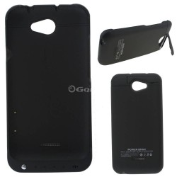 2200mAh External Mobile Bank Power Charger Battery Case Cover For HTC One X, Black plastic Designer Cell Phones Accessories