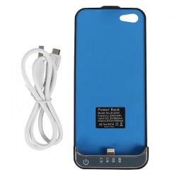 2200mAh Li-Polymer Black Universal USB External Portable Power Bank Case Pack Cover Battery Charger For iPhone5