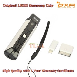 2200mAh Portable Backup External Power Bank Battery Charger For Mobile with connectors for iPhone 18650 Original Samsung Chip