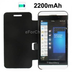 2200mAh Portable Power Bank External Battery with Leather Case for BlackBerry Z10