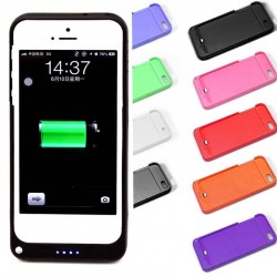 2200mAh Rechargeable External Battery Backup Charger Case Cover Pack Power Bank for Apple iPhone 5 2 Colors Available #L144