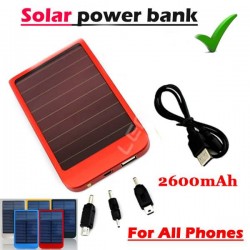 Portable Solar Charger Battery Charging Power Bank For iPhone 4 4s 5 5S iPad iPod Samsung Newest Arrival