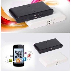 12000mAh 2 USB Universal Battery Charger External Backup Battery PowerBank for iPhone iPod iPad