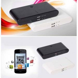 Buy 12000mAh 2 USB Universal Battery Charger External Backup Battery PowerBank for iPhone iPod iPad online