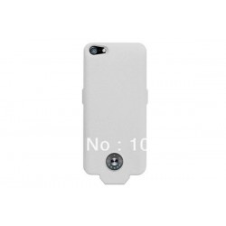 Rechargeable External Backup Power Leather Case with Battery Emergency Charger 2500mAh for Apple iPhone 5