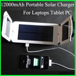 SHIPPING Universal Laptop Solar Battery 12000mA for Laptop Charger