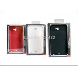 Power Bank Back-up Battery External Emergency Rechargeable Leather Case 4200mAh for Samsung Galaxy Note I9220 White