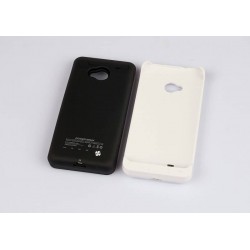 Power Bank Rechargeable External Back Up Battery Emergency Power Charger Leather Case 3000mAh Pack for HTC One