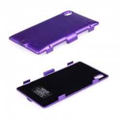 Purple Portable 3200mAh Power Bank Case Backup Battery Charger Case For Sony Xperia Z1 L39h