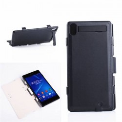 Quality 3500mAh Battery Flip Leather Case For Sony Xperia Z2 L50 Backup Pack Power Bank Charger Supportor Cover UBCZ235C