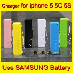 Real 2600mAh power bank / External Battery Pack for iphone 5 4S 5S / SAMSUNG Galaxy SIV S4 S3, Use Original samsung battery.