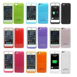 Rechargeable 2200mAh External Battery Power Bank Backup Charger Case Cover For iPhone 5 5S 5G