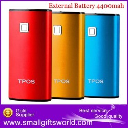 TPOS T4 4400maH External Portable Battery Power Bank For iPad,For Tablet PC For iPhone