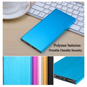 Buy Ultra-thin polymer power bank 10000 mah for iphone 5s 6 samsung powerbank external battery charger online