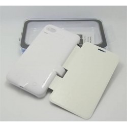 White 3200mAh power bank Extended Backup Power Battery Charger Case Flip Cover with standFor BlackBerry Z30