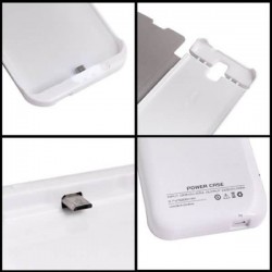 White For Samsung Galaxy Note 3 III N9000 5200mAh External Battery Backup Pack Case Cover High Capacity Power Bank
