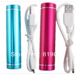 Travel Mobile Power Bank 2600mAh USB External Emergency Column Portable Battery Backup Powers for Cellphone 750212 1PC