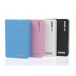 wallet mobile power supply power bank 12000mAh External Power Bank Backup Dual USB Battery Charger With flashlight