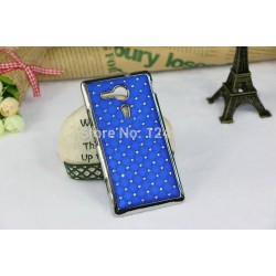 10 colors 1pcs/lot bling rhinestone diamond case for M35h case for Sony Xperia SP M35h phone case cover