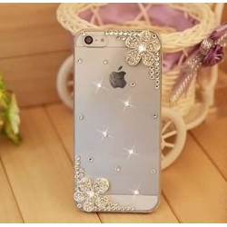 10 Pcs/Lot Rhinestone Case For iPhone 5 5s Diamond Cherry Mobile Border Protection phone For iPhone5s Shell