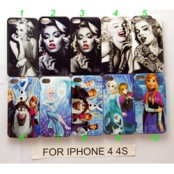 10 Style Hard Back Comic Style Sexy Marilyn Monroe Phone Case Cover For Iphone 4 4s Snow Romance