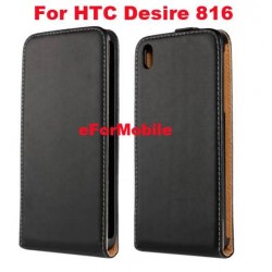 100% Genuine Leather Case Flip Cover Case For HTC Desire 816