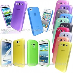 10pcs case for Samsung S4 i9500 case cell phone shell 0.3mm matte protective sleeve color covers