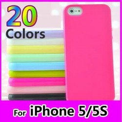 12pcs/lot Blank 20 Color in Stock Phone Case Cover For Apple Iphone 5/5s