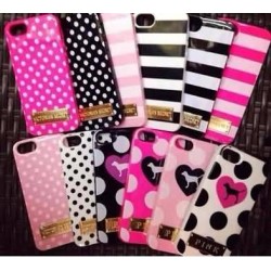 Victoria / 's Secret PINK Angel + Dot TPU Cell Phone Case Hard Back Cover for iphone5 5G 5S