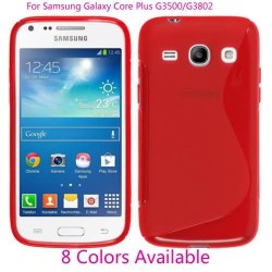 10pcs/lot TPU Gel Silicone Skin Cover Back Case For Samsung Galaxy Core Plus G3500 / Trend 3 G3502