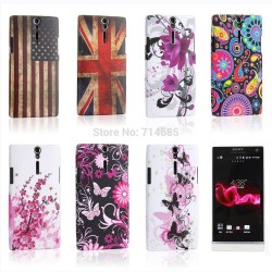 USA UK Britain Flag Butterfly TPU Silicon Phone Case for Sony Xperia S LT26i Back Cover Skin Arc HD Nozomi SO-02D