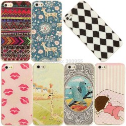 Various Hard Colorful Pattern Phone Case for iPhone 4 4S BJD200 1-8