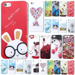 Various Pattern Printing Soft Phone Cases for iPhone 5C WHD825 1-17