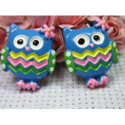 very hot and kawaii cabochons for DIY phone case decoration Resin owl 20pcs/lot