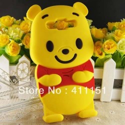 Winnie Bear Soft Rubber Back Cover Case For Samsung Galaxy Grand Duos i9082, Case