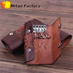 100% Genuine Italian cow leather female header layer of leather clutch bag phone package change key cases