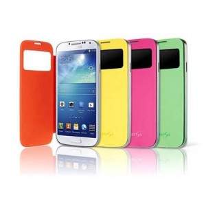 Buy View Window Case for Samsung I9190 GALAXY SIV S4 Mini Smart Opening Screen Battery Cover online