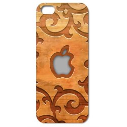 Unique Wood Grain Style Cell Phone Skin Case for iPhone 5C 005