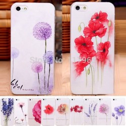 Various Flower Painted Phone Hard Back Skin Case Cover for Apple IPhone4 4S 5 5S EC195/EC196