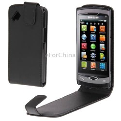 Vertical Flip Leather Case Cover for Samsung Wave / S8500 , Bags & Cases