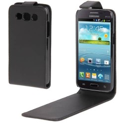 Vertical Flip Leather Case for Samsung Galaxy Win i8552 i8550 Open Up and Down Case Cover