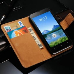 Vintage Genuine Leather Case For Xiao mi2 Wallet Style With Phone Bag Stand 2 Card Holders 1 Bill Site Drop Shipping