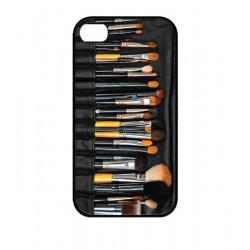 10pcs/lot Fashion Outdoor Cosmetic Brushes Design Custom Hard Plastic Case Cover For Iphone 4 4S 5 5S 5C