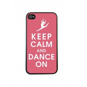 Buy 10pcs/lot Keep Calm And Dance On Red Skin Custom Hard Plastic Case Cover For Iphone 4 4S 5 5S 5C online