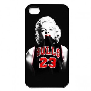 Buy 10pcs/lot Marilyn Monroe Chicago Bulls Michael Jordan Custom Hard Plastic Phone Case Cover For Iphone 4 4S 5 5S 5C online