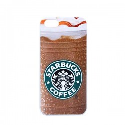 10pcs/lot New Arrival Logo Starbucks Ice Coffee Custom Hard Plastic Case Cover For Iphone 4 4S 5 5S 5C
