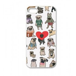 10pcs/lot New Brand Animal Cute Dogs Style Design Custom Hard Plastic Case Cover For Iphone 4 4S 5 5S 5C