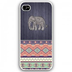 10pcs/lot New Brand Retro Animal Elephant Design Custom Hard Plastic Case Cover For Iphone 4 4S 5 5S 5C
